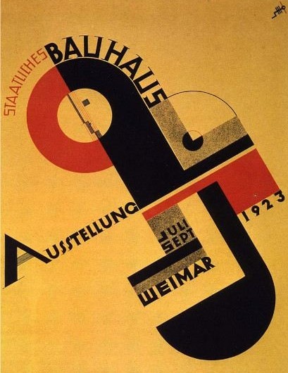 Joost Schmidt poster for the 1923 Bauhaus Exhibition in Weimar